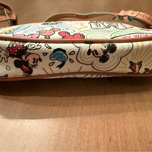 Dooney & Bourke Cream Multicolor Disney Character Canvas Crossbody - Picture 3 of 6